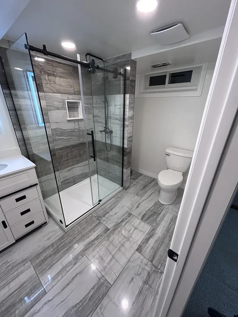 Custom shower and tile project by NV Renovation